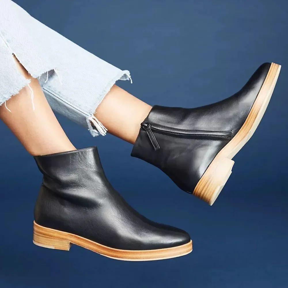Freda Salvador Handmade Leather Ankle Boots NIB
